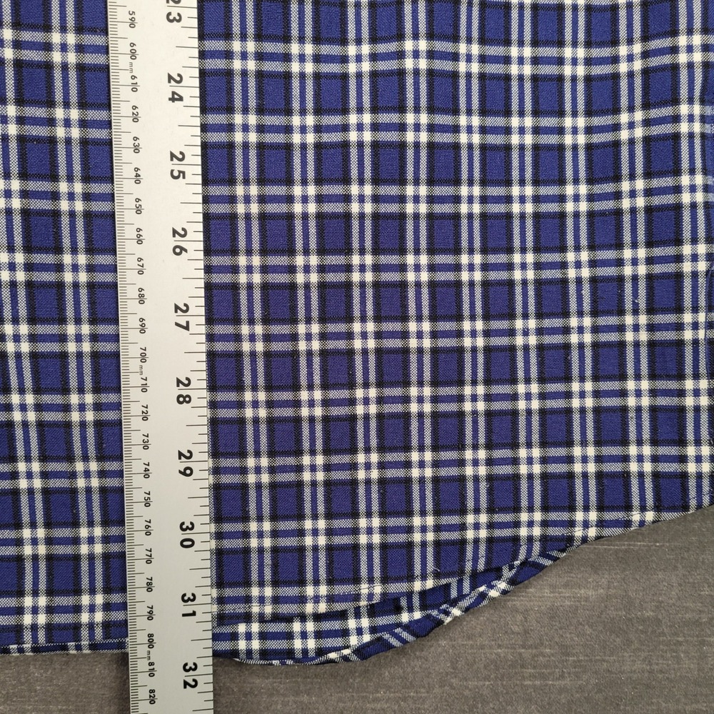 South Pole Y2K Plaid Shirt Long Sleeve‎ Button Up Pocket Front XL Grunge - Picture 14 of 16